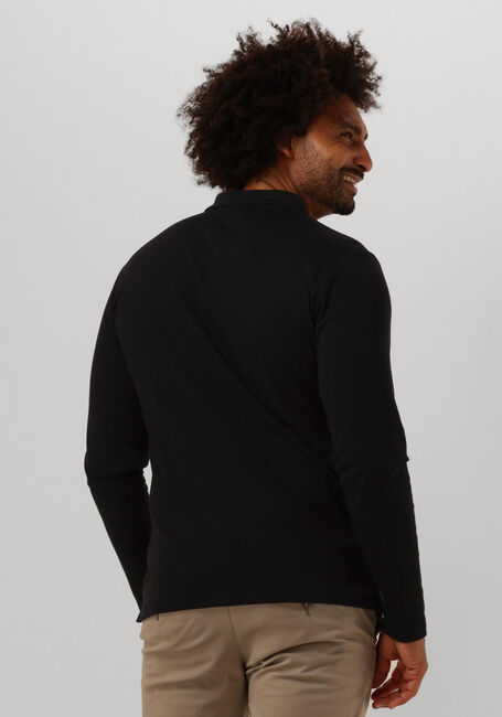 Schwarze SELECTED HOMME Polo-Shirt SLHSLIM-TOULOUSE LS POLO B NOOS - large