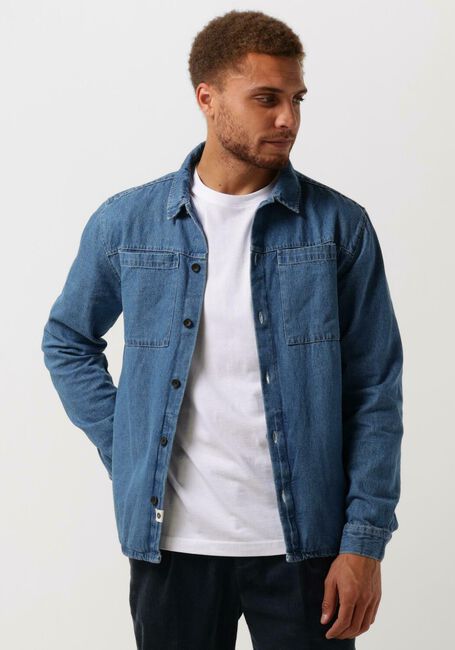 Blaue ANERKJENDT Overshirt AKHERBERT DENIM OVERSHIRT - large