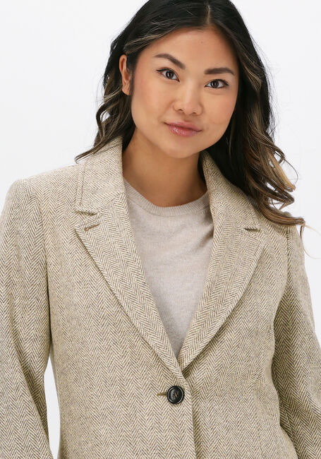 Beige VANILIA Blazer NATURAL WOOL COLBERT - large