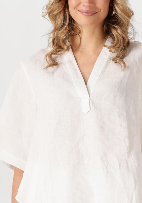 Weiße RESORT FINEST Top SHORT SLEEVE BLOUSE - large