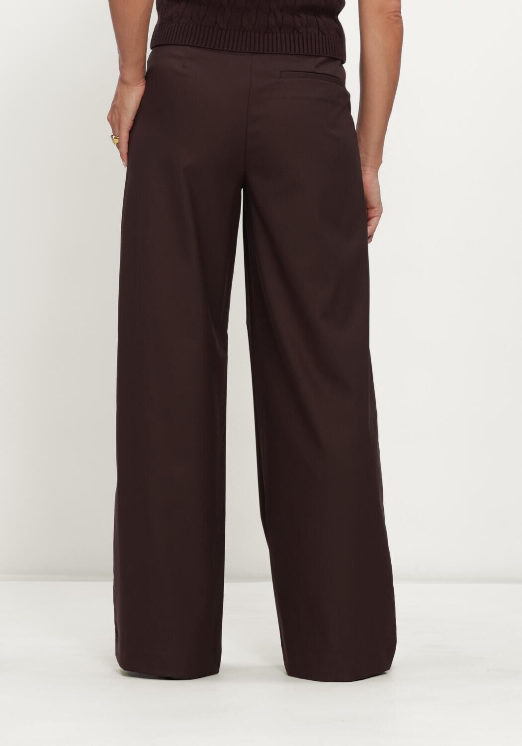 Braune GESTUZ Hose GZPAULA MW WIDE PANTS - large