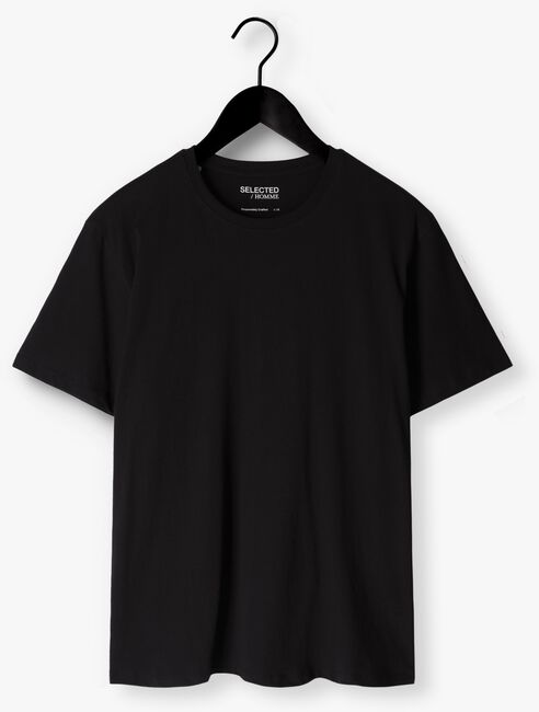 Schwarze SELECTED HOMME T-shirt SLHASPEN SS O-NECK TEE - large