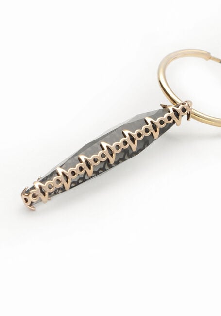 Goldfarbig NOTRE-V Ohrringe EARRING STONE - large