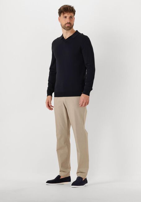 Schwarze GENTILUOMO Pullover POLO NO BUTTON LS K2039-260 - large