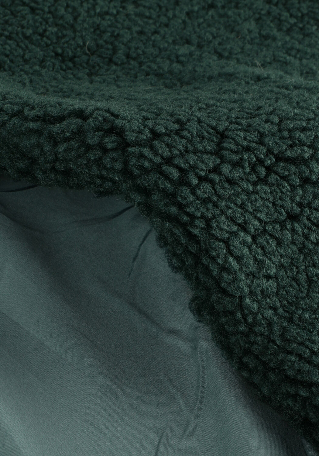 Dunkelgr&uuml;n ANOTHER LABEL Fake-Fur-Jack MOUSSY COAT - large