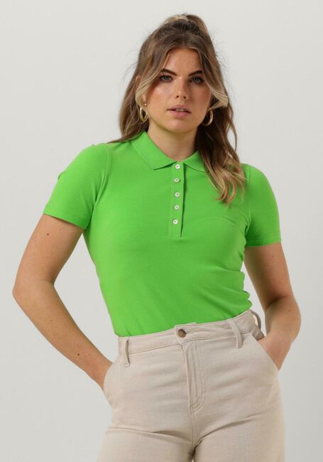 Grüne TOMMY HILFIGER Polo-Shirt 1985 SLIM PIQUE POLO SS - large