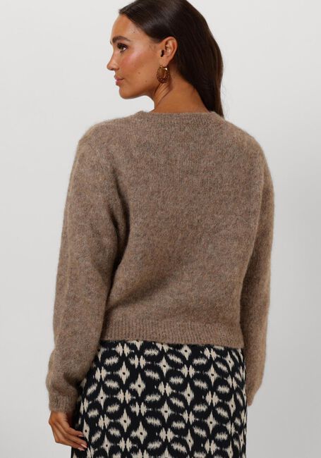 Camelfarbene BY-BAR Pullover CLEO NATURAL CARDIGAN - large