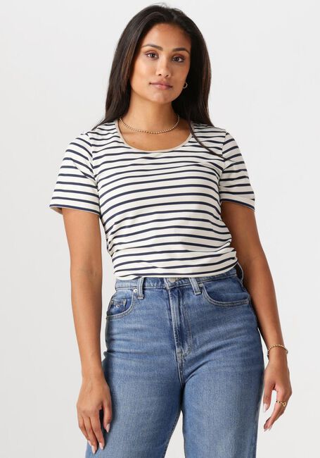 Blaue NUKUS T-shirt TIRZA TOP STRIPE - large