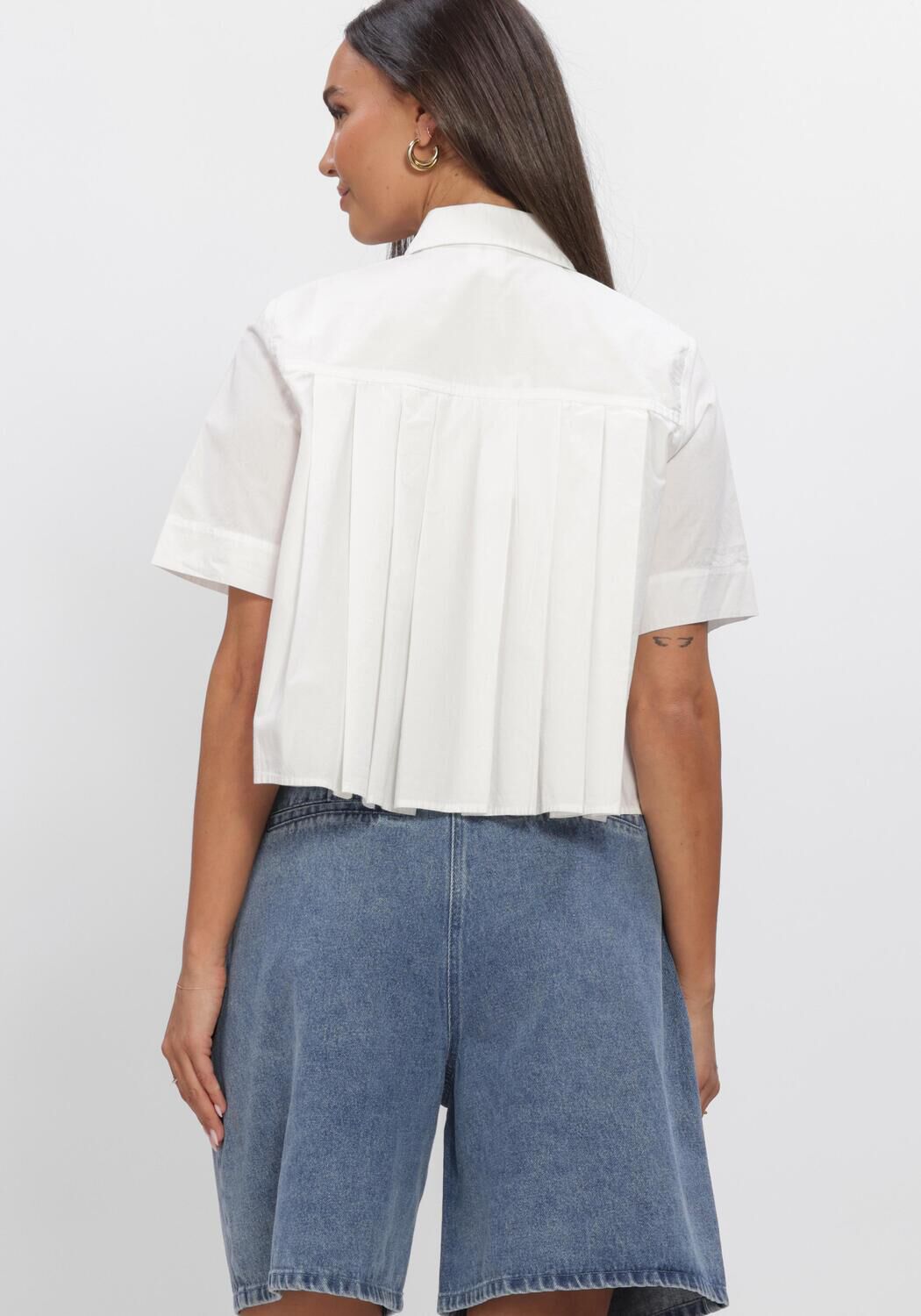 Wei&szlig;e Y.A.S. Blusen YASSKYMA SS SHORT SHIRT S. - large