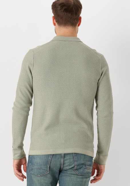 Grüne CAST IRON Polo-Shirt LONG SLEEVE POLO COTTON MODAL - large