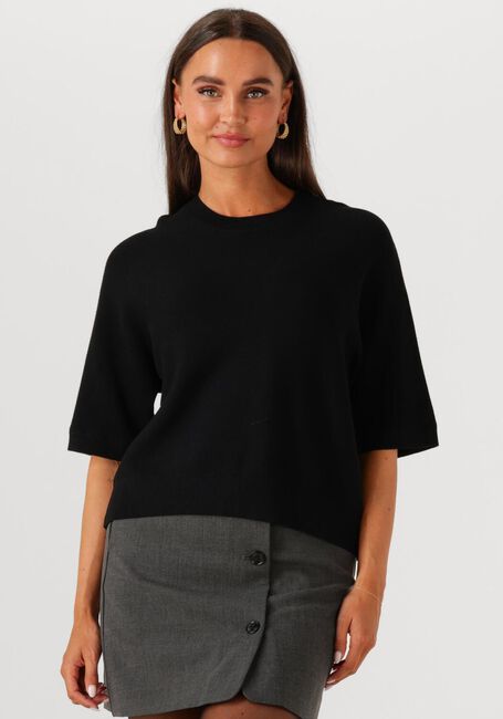 Schwarze MSCH COPENHAGEN T-shirt MSCHTHAMIRA 2/4 PULLOVER - large