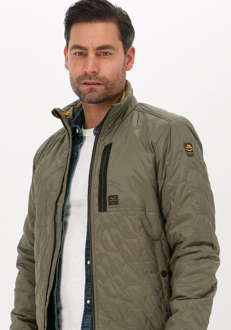 Olive PME LEGEND Wattierte Jack BOMBER JACKET RAIDER II TAFFETAR - large