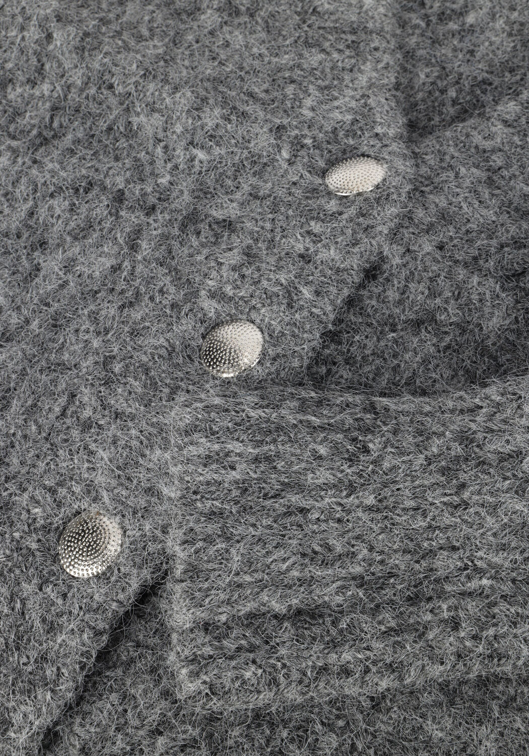 Graue CO'COUTURE Strickjacke CORELIE BUTTON KNIT - large