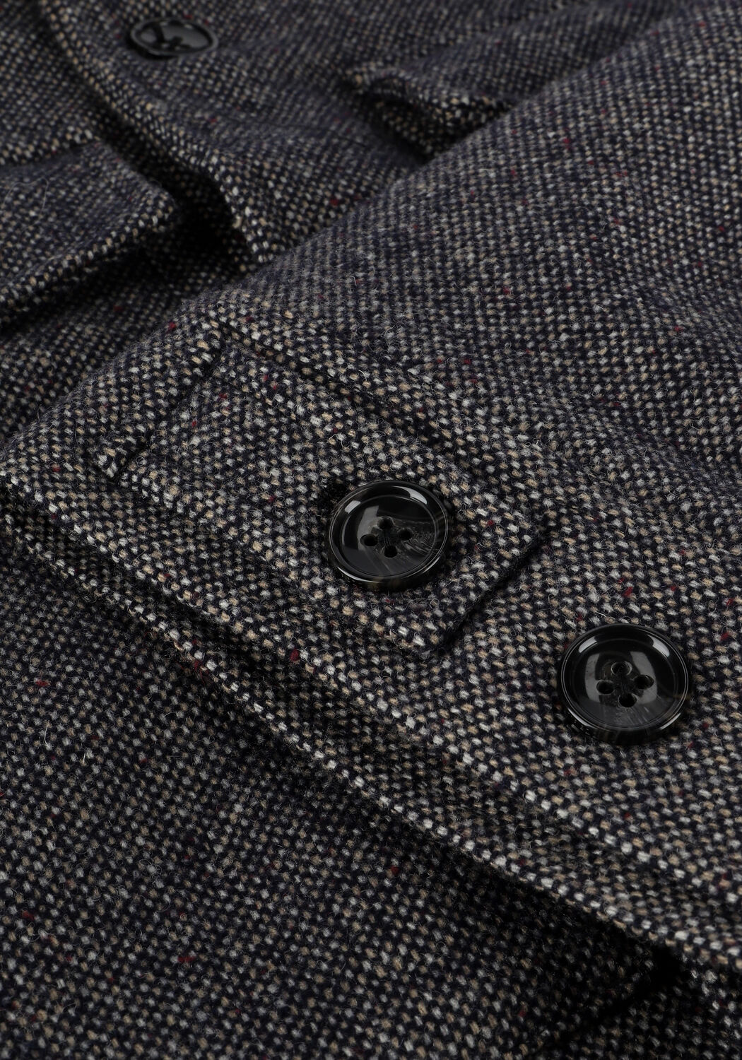 Graue DSTREZZED Jack TRUCKER JACKET WOOL TWEED - large