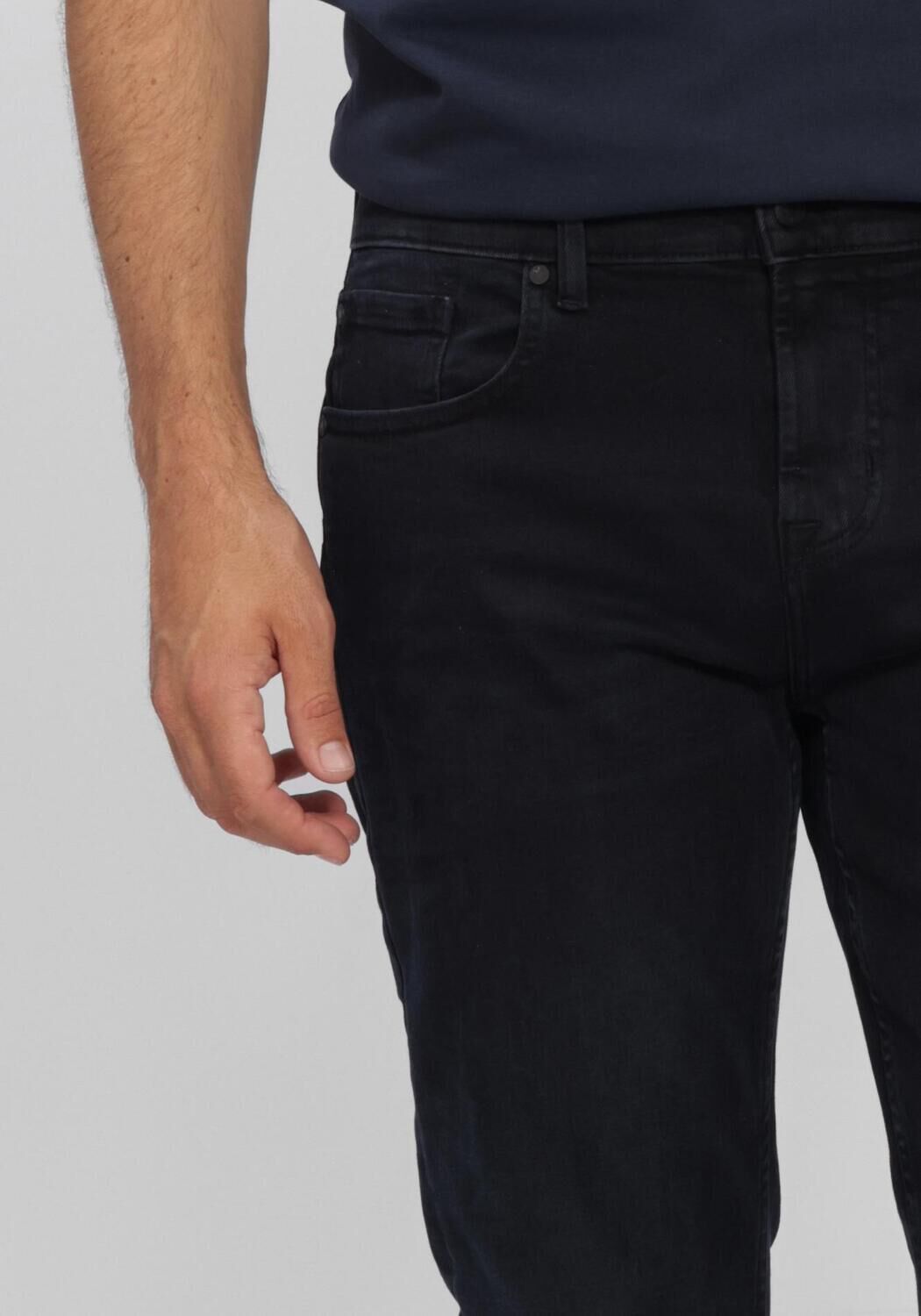 Schwarze 7 FOR ALL MANKIND Slim fit jeans SLIMMY LOW - large