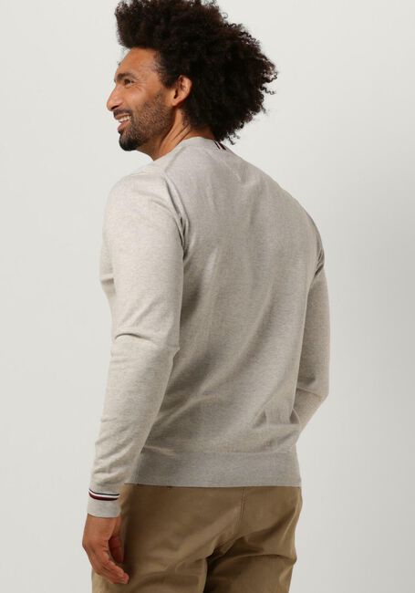 Beige TOMMY HILFIGER Pullover MOULINE GS STRIPED CREW NECK - large