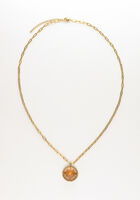 Goldfarbene NOTRE-V Kette KETTING GLAS STEEN - medium