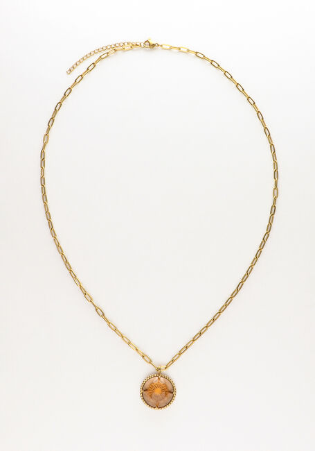 Goldfarbene NOTRE-V Kette KETTING GLAS STEEN - large