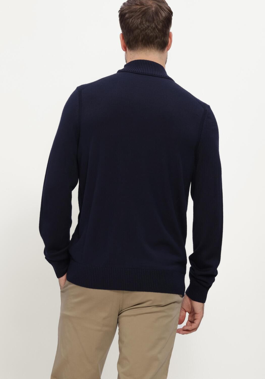 Dunkelblau BOSS ORANGE Rollkragenpullover AVAC - large