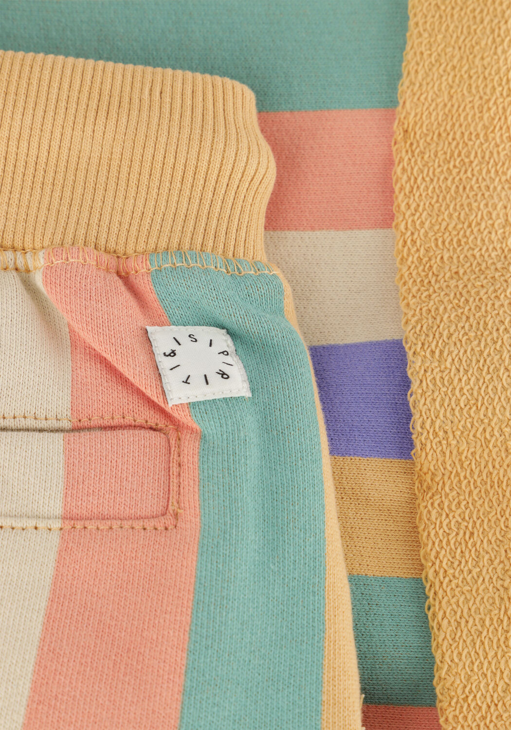 Camelfarbene Sproet & Sprout Kurze Hose SHORTS MULTI COLOUR STRIPES - large