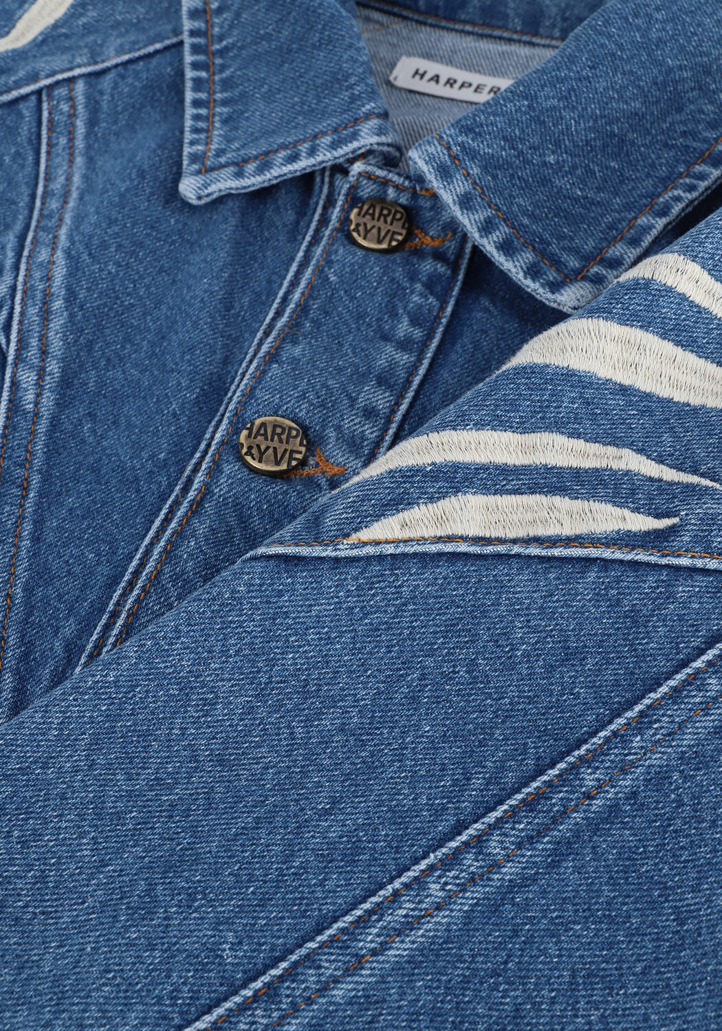 Blaue HARPER & YVE Jeansjacke HARPER-JACK - large