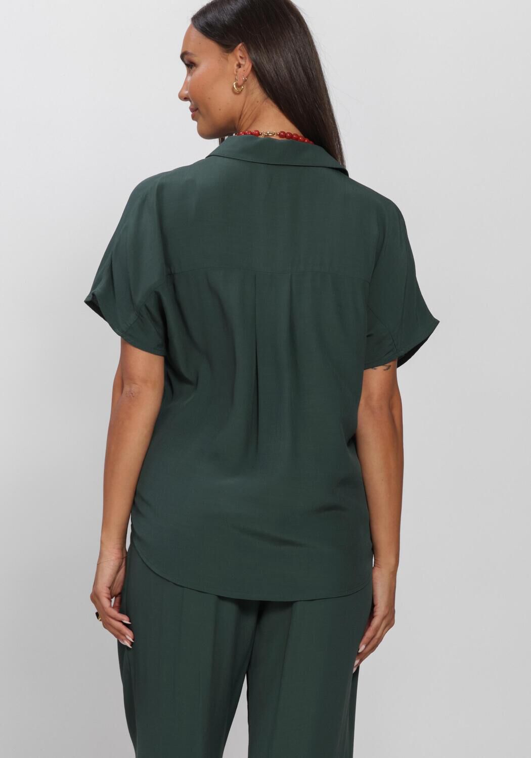 Dunkelgr&uuml;n BY-BAR Blusen BARLEY VISCOSE BLOUSE - large