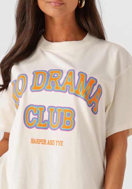 Weiße HARPER & YVE T-shirt NODRAMACLUB-SS - large