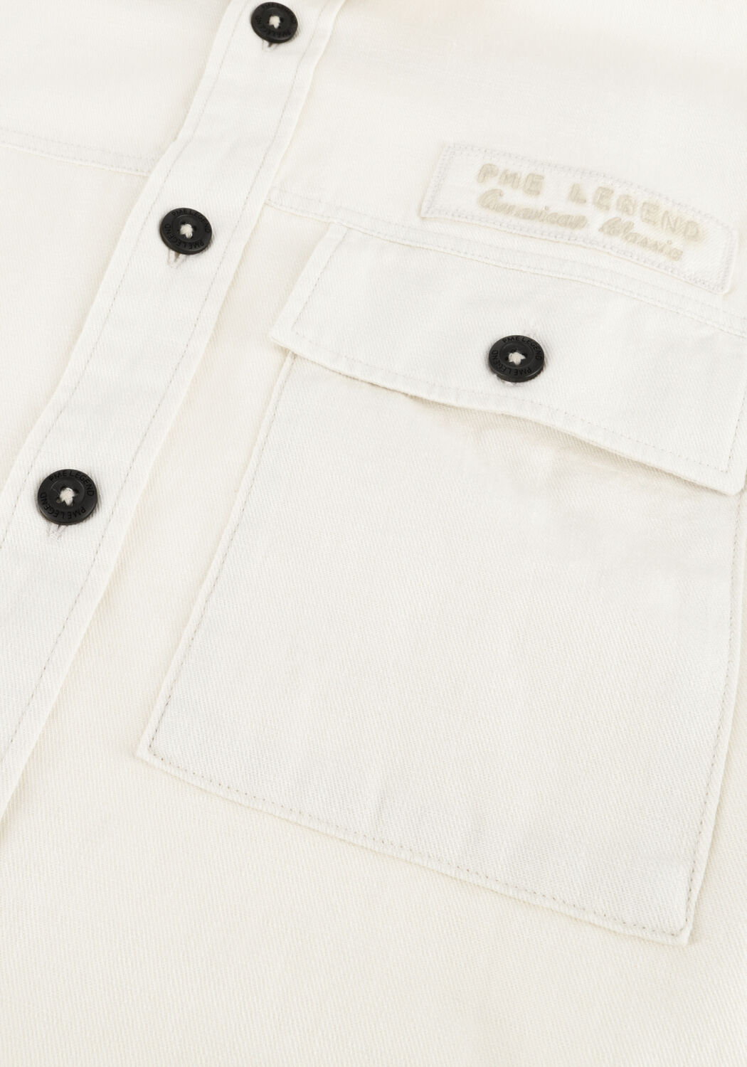 Beige PME LEGEND Casual-Oberhemd WRENCHMEN S/S COTTON SLUB CARGO - large