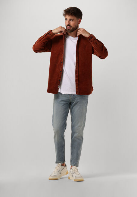 Braune ANERKJENDT Overshirt AKLEIF CORDUROY SHIRT - large