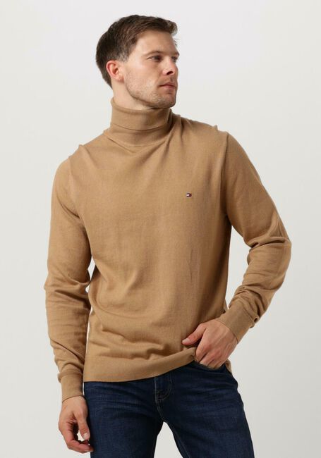 Braune TOMMY HILFIGER Rollkragenpullover PIMA ORG CTN CASHMERE ROLL NECK - large