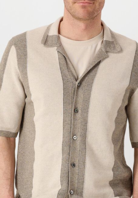 Beige PROFUOMO Polo-Shirt POLO CAMP BUTTON TH - large