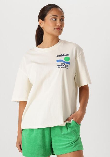 Ecru POM AMSTERDAM T-shirt TSHIRT OVERSIZED AT THE SEASIDE - large