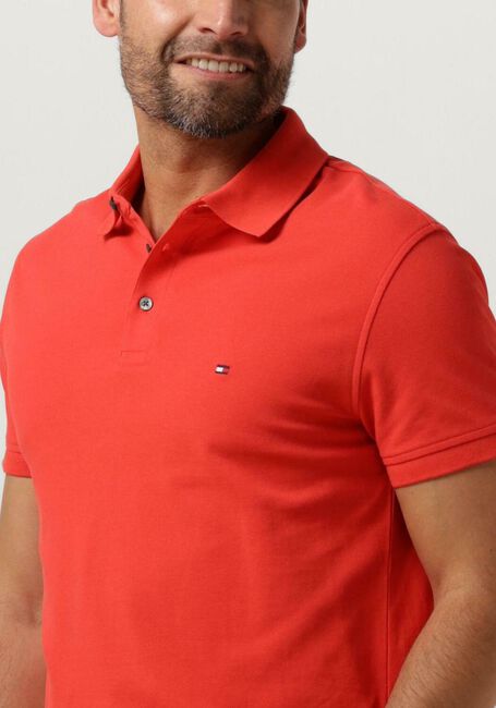 Orangene TOMMY HILFIGER Polo-Shirt 1985 SLIM POLO - large