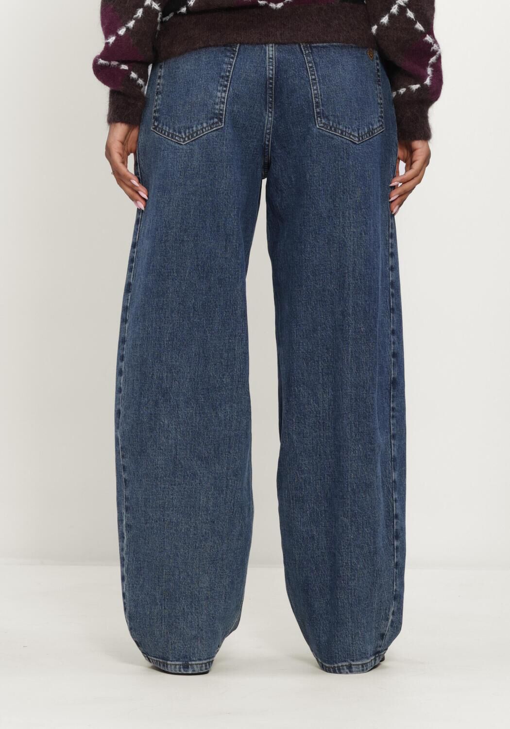 Blaue STUDIO ANNELOES Weite Hose Frenkie balloon trousers - large