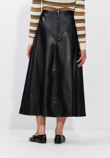Schwarze NEO NOIR Midirock RAYA FAUX LEATHER SKIRT - large
