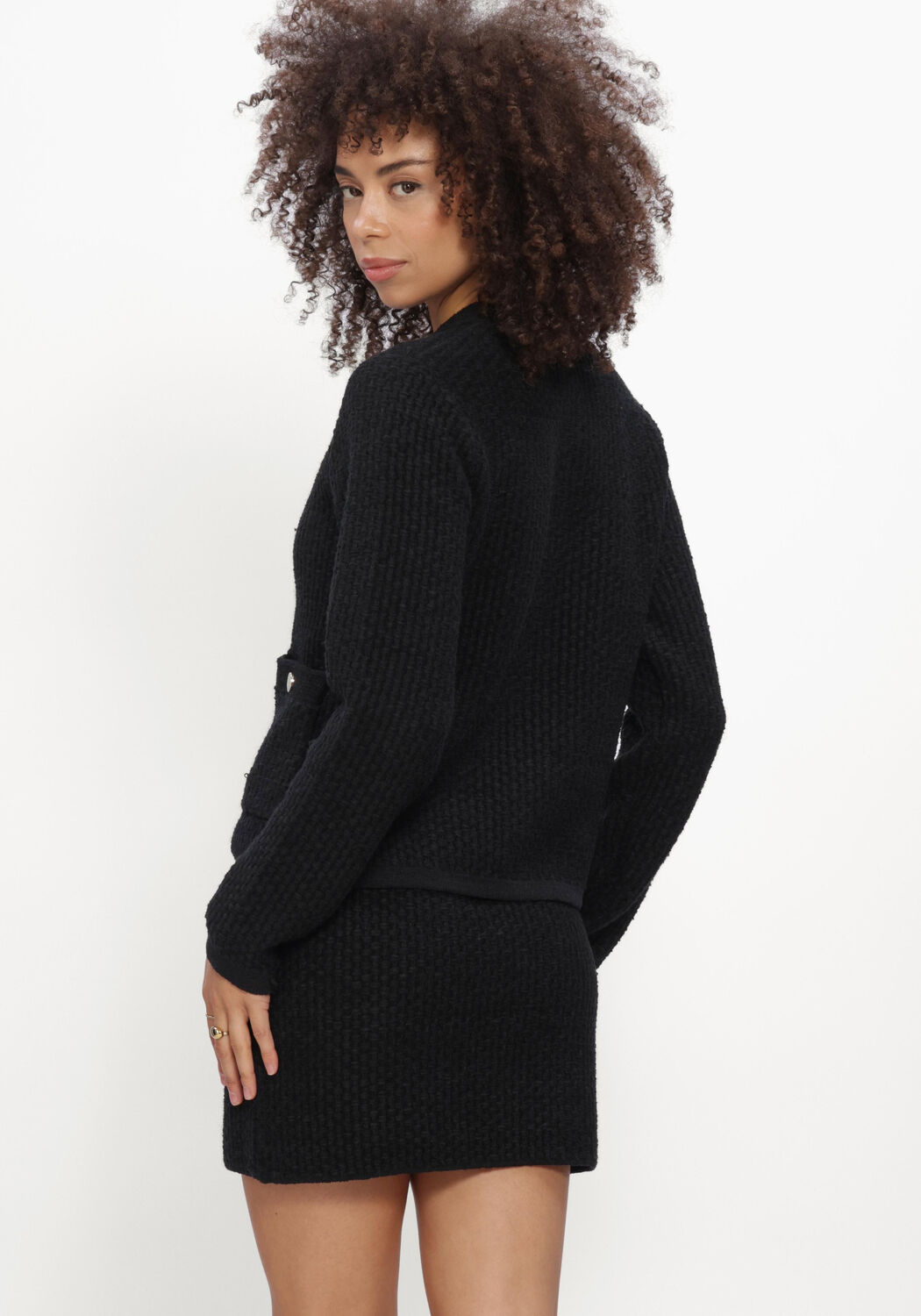 Schwarze SILVIAN HEACH Pullover CARDIGAN RYANA - large