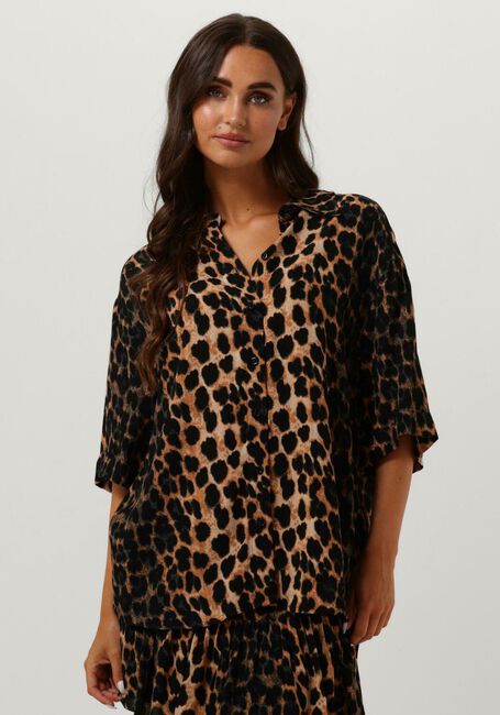 Braune ALIX THE LABEL Bluse LADIES WOVEN ANIMAL BLOUSE - large