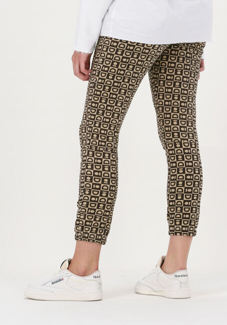 Cognacfarbene 10DAYS Jogginghose CROPPED JOGGER CHECK - large