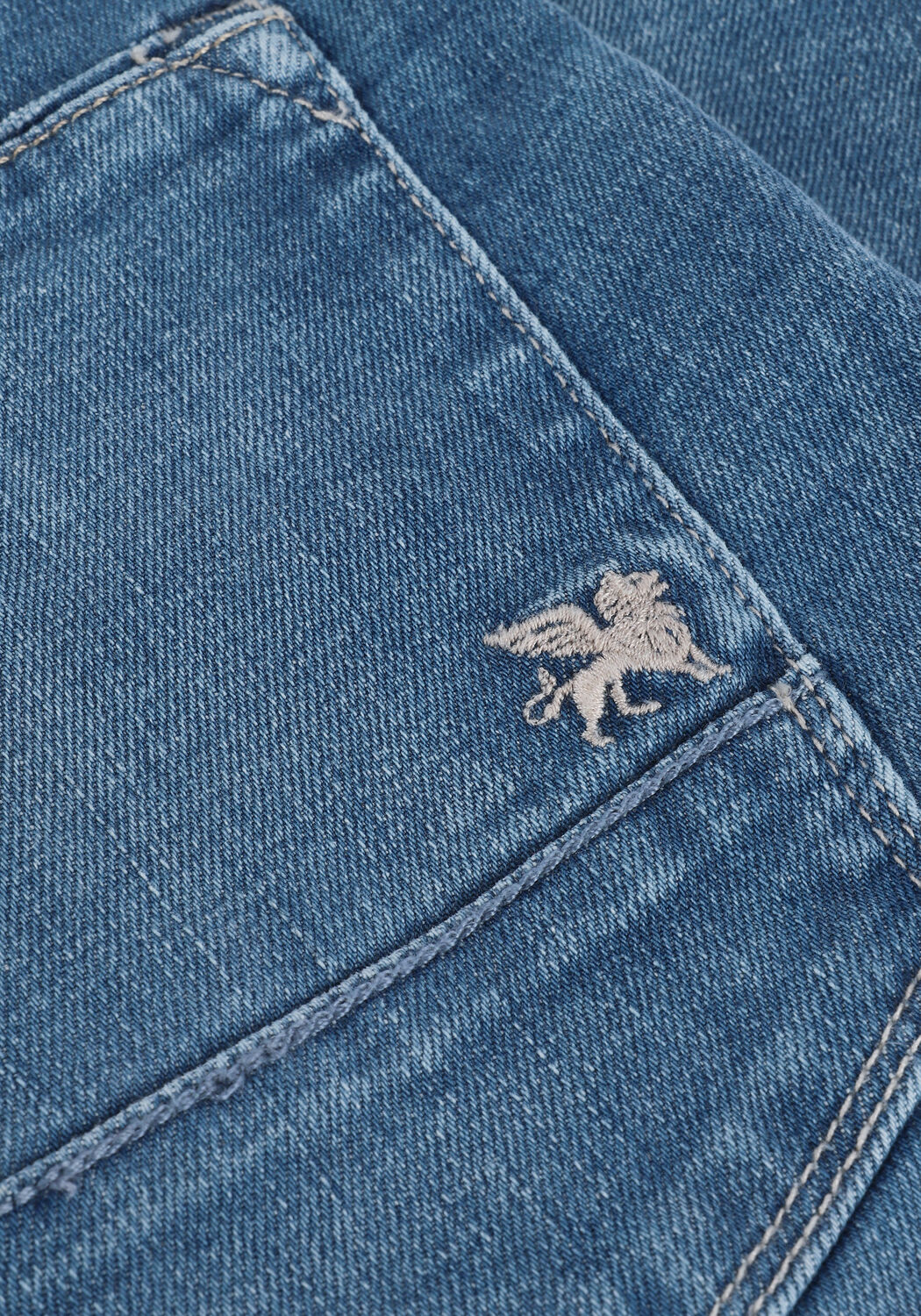 Blaue VANGUARD Slim fit jeans V7 RIDER MID BLUE SPECIAL - large
