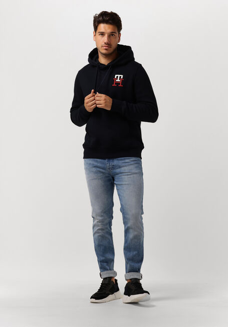 Dunkelblau TOMMY HILFIGER Sweatshirt ESSENTIAL MONOGRAM HOODY - large