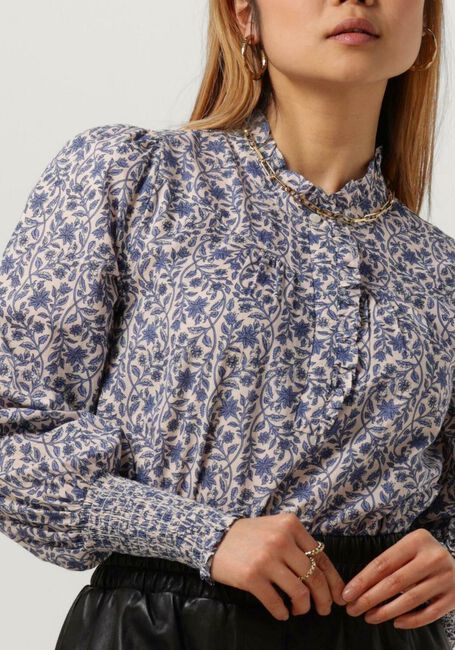 Blaue NEO NOIR Blusen KARINA BOTANICAL BLOUSE - large