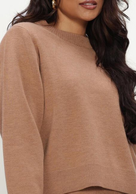 Camelfarbene TWIST & TANGO Pullover KELLY KNITTED SWEATER - large