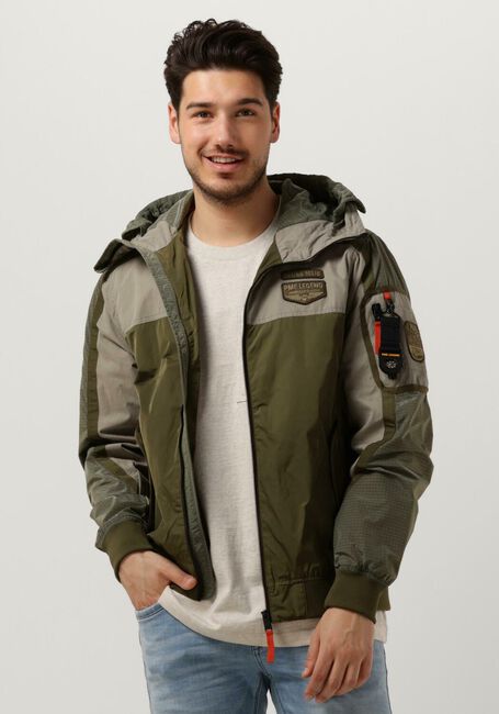 Graue PME LEGEND Jack BOMBER JACKET SKYLOWE MIX FABRIC | Omoda 