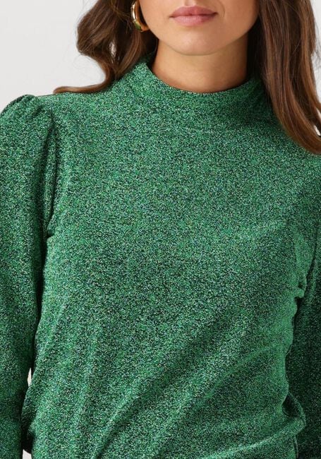 Grüne POM AMSTERDAM Pullover TURTLENECK - GLITTERR PINE GREEN - large