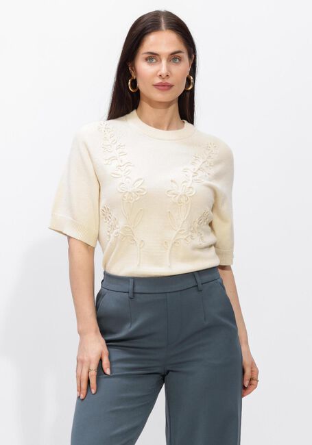 Ecru OBJECT Pullover OBJLANEY RUBIN SS PULLOVER - large