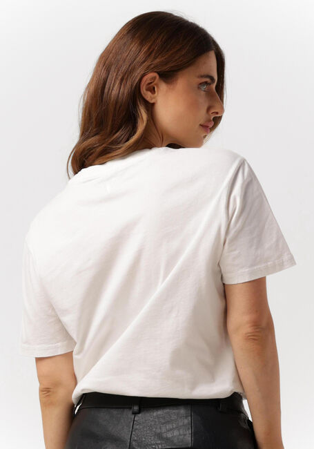 Ecru ALIX THE LABEL T-shirt LADIES KNITTED ALIX T-SHIRT - large
