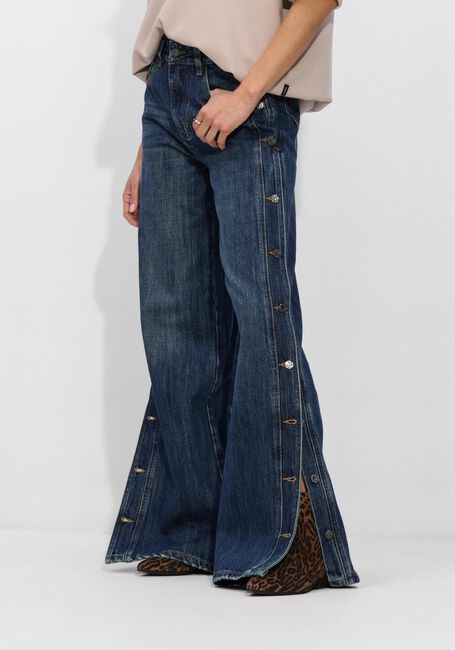Blaue HAUTE L'AMITI&Eacute; Wide jeans DENIZE BUTTON TALL JEANS - large