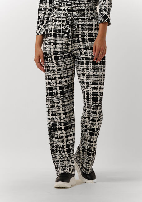 Schwarze VANILIA Hose DUO CHECK PANTS - large