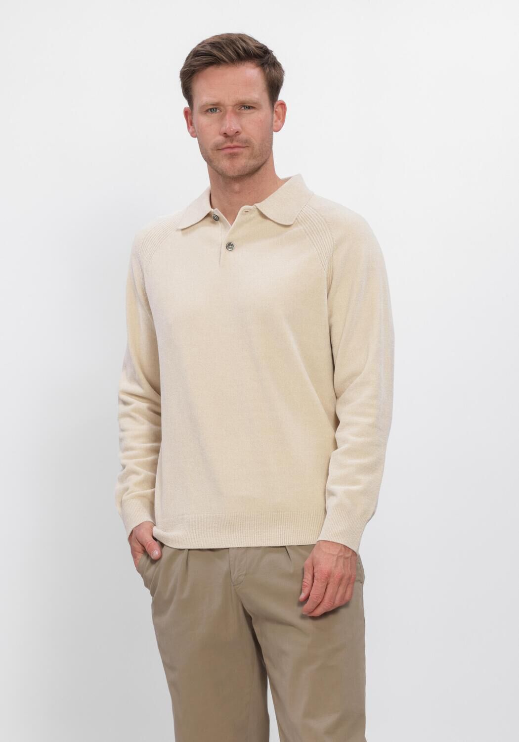 Beige PROFUOMO Pullover CHENILLE - large