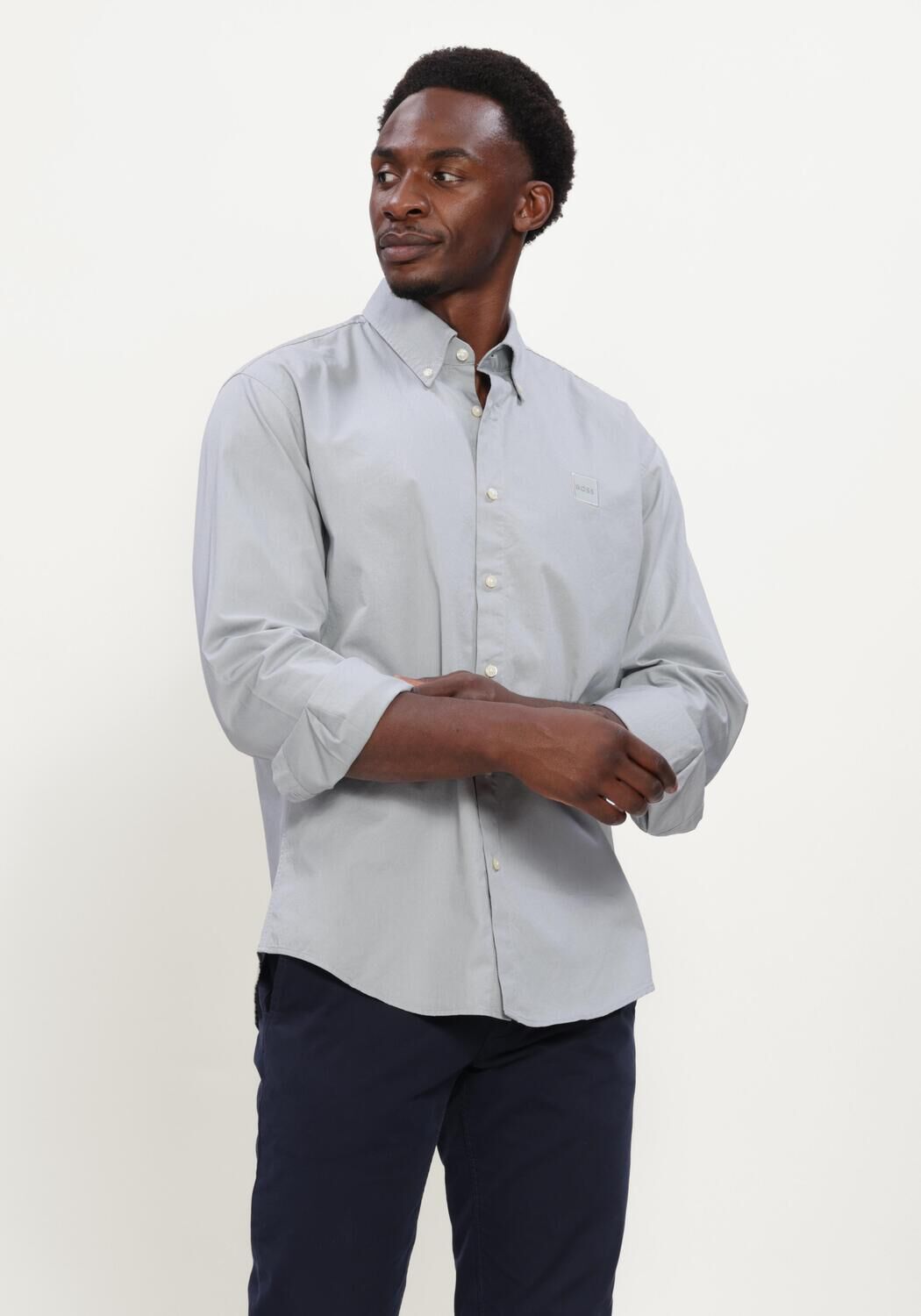 Hellblau BOSS ORANGE Casual-Oberhemd RICOPLUS_M - large